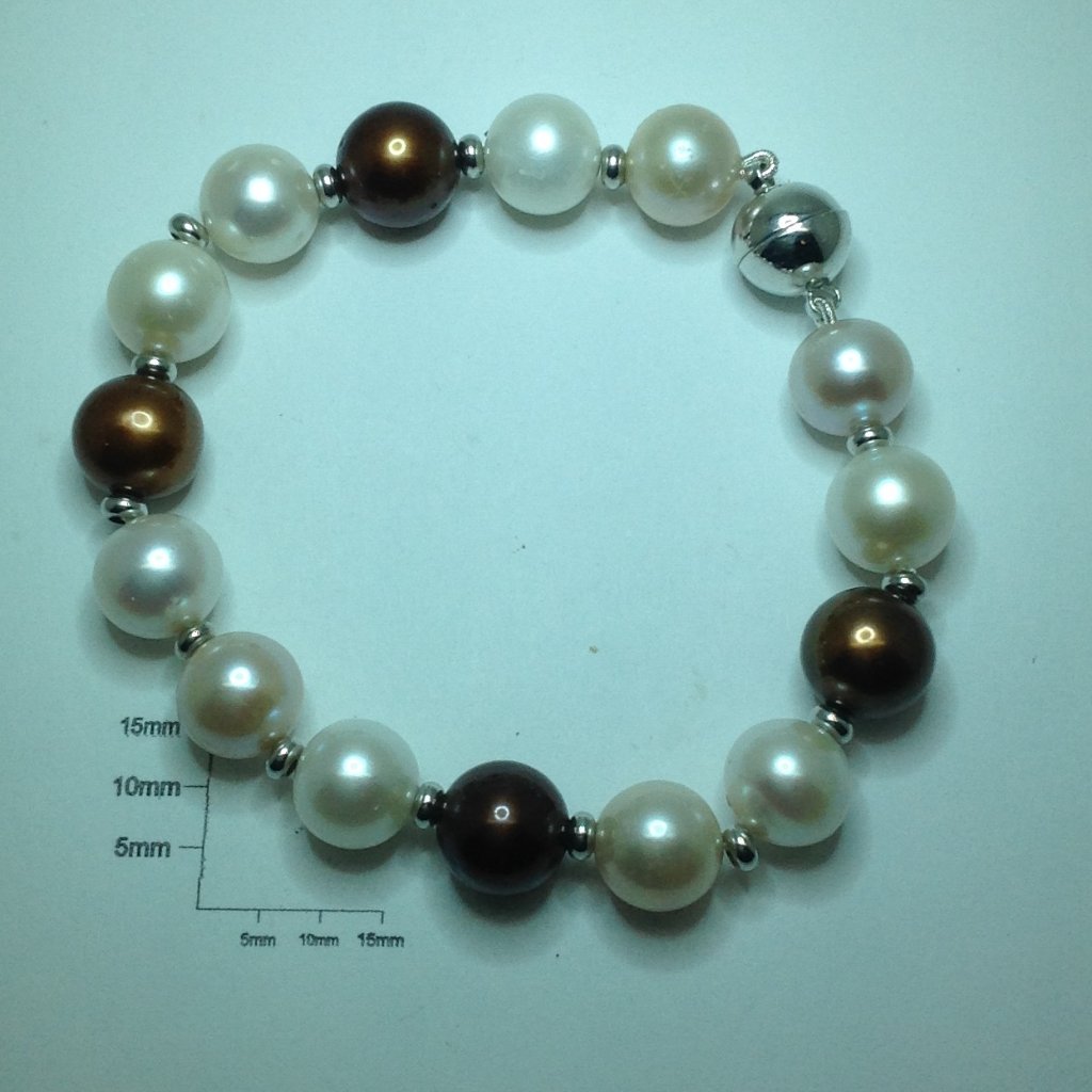 Multi Color Freshwater Pearl Bracelet 60$